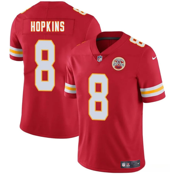 Youth Kansas City Chiefs #8 DeAndre Hopkins White 2024 Vapor Untouchable Limited Stitched Football Jersey